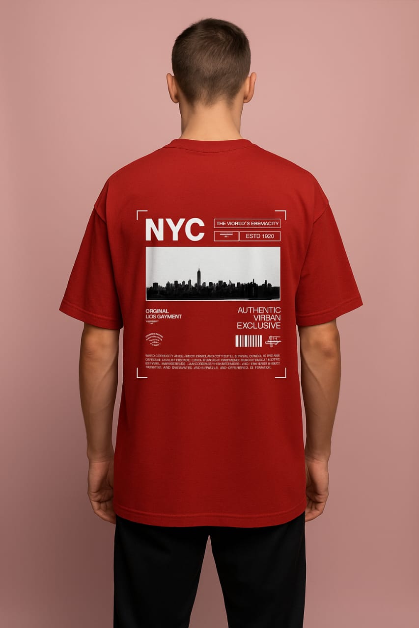 CITY Men Oversized Classic T-Shirt