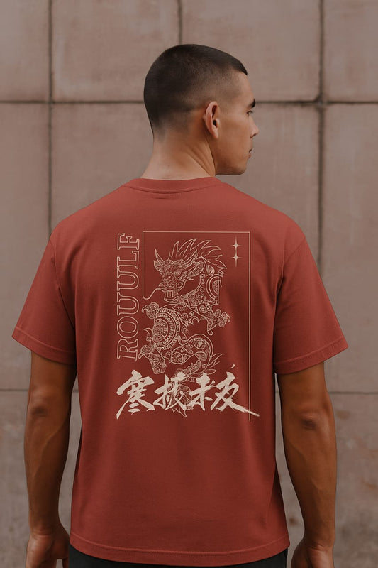 DRAGON Men Oversized Classic T-Shirt