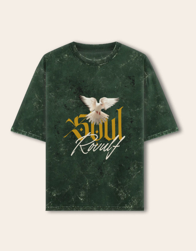 SOUL Men Acid Washed Oversized Tee
